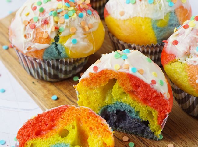 Bunte Muffins