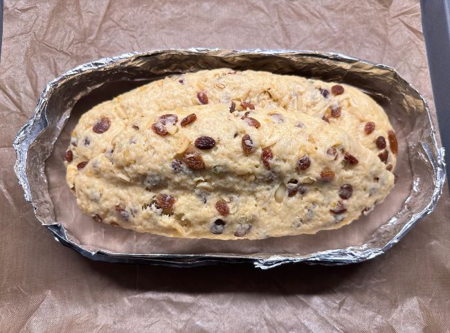 Butterstollen Backrahmen Alufolie