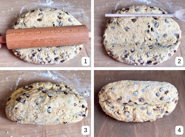 Butterstollen falten