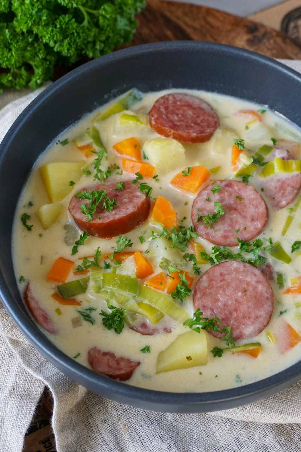 Cabanossi-Suppe mit Kartoffel
