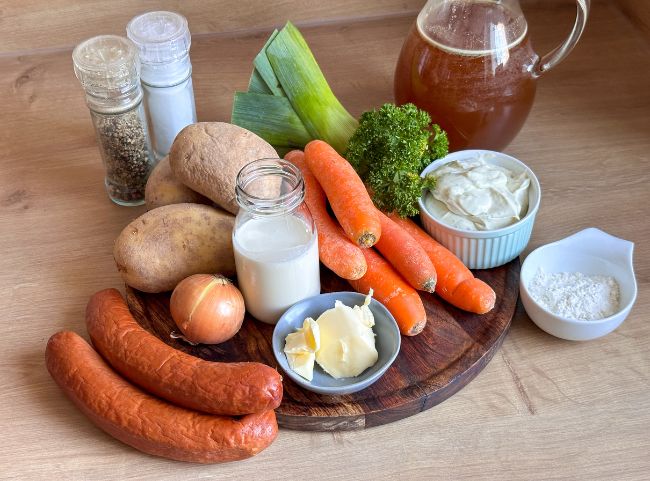 Cabanossi Suppe Zutaten