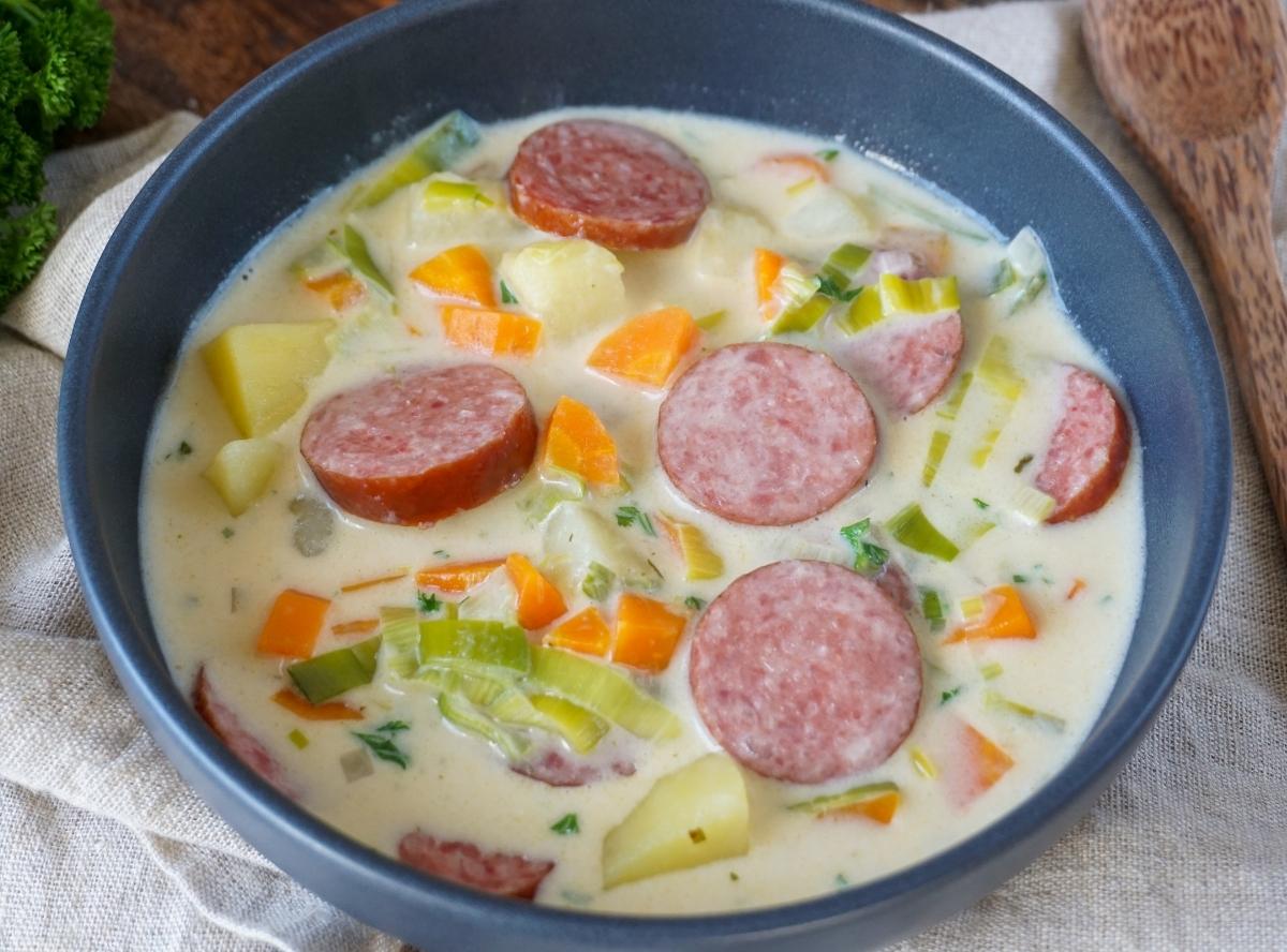 Cabanossi-Suppe mit Kartoffel