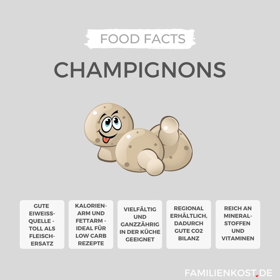 Champignon ist gesund für Kinder