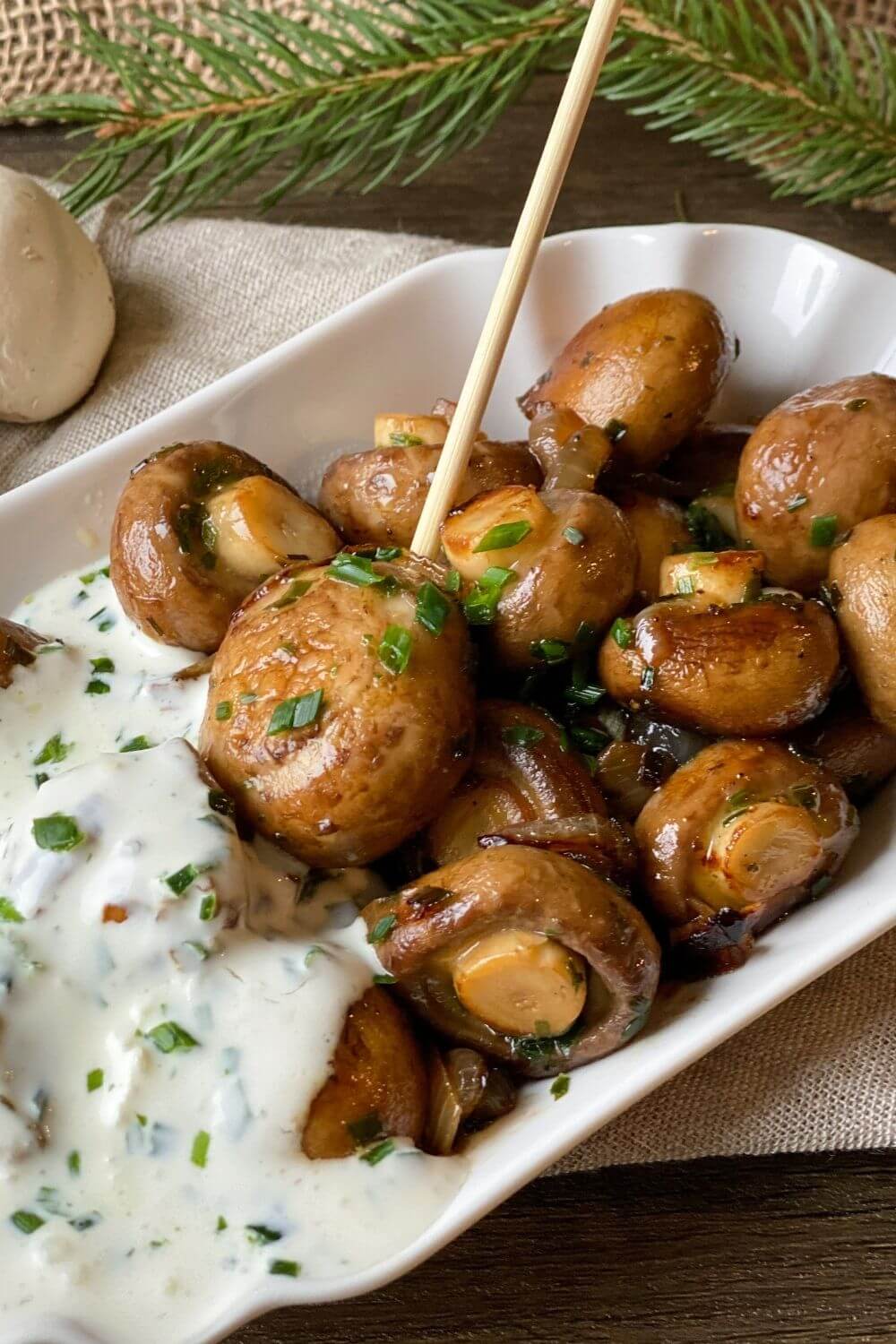 Champignons wie vom Weihnachtsmarkt