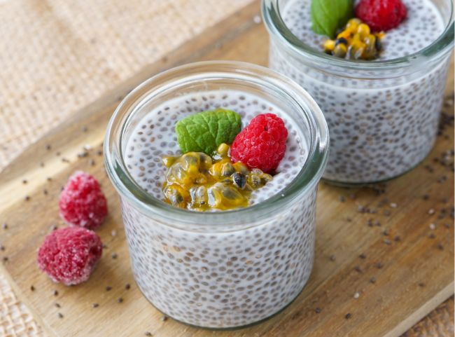 Chia Pudding mit Kokosmilch