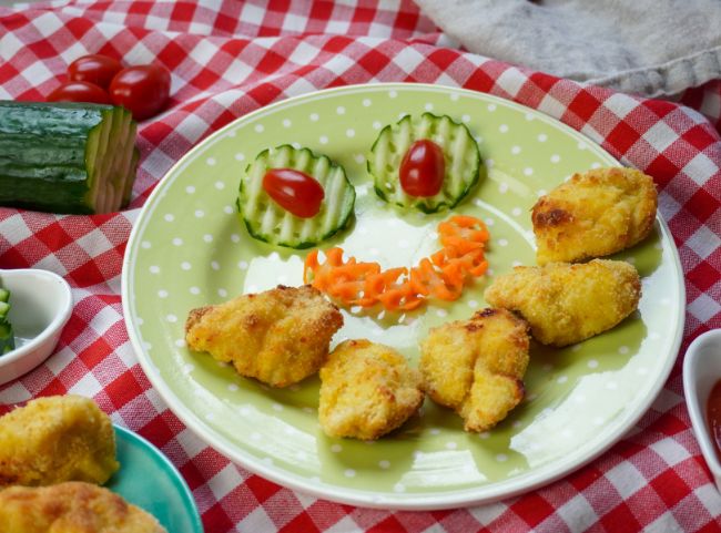 Chicken Nuggets Heißluftfritteuse Kinder