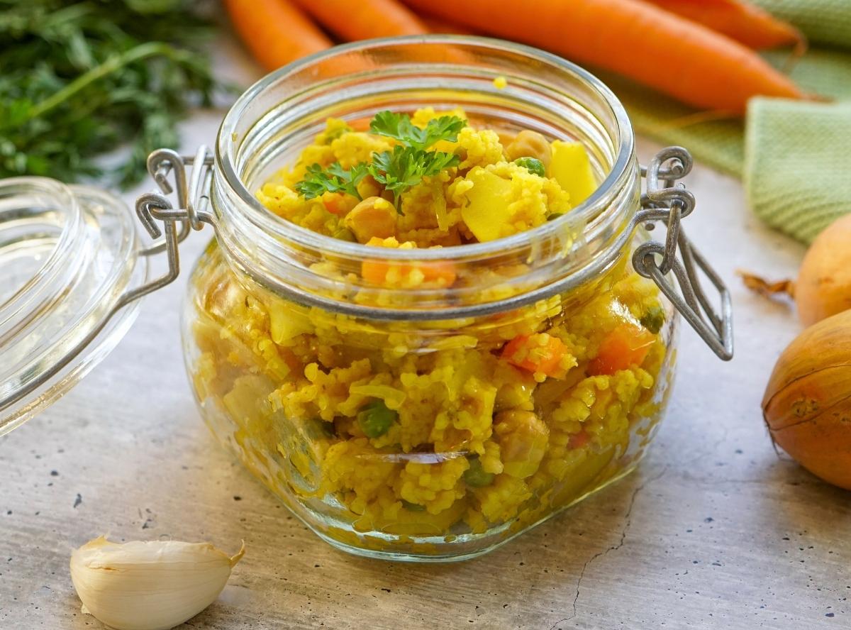 Couscous mit Kichererbsen und Aprikosen