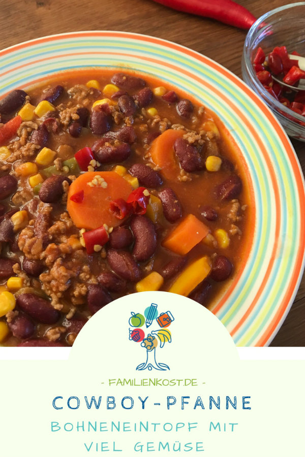 Cowboy-Pfanne: Chilli Con Carne für Kinder Cowboy-Pfanne: Chilli Con Carne für Kinder