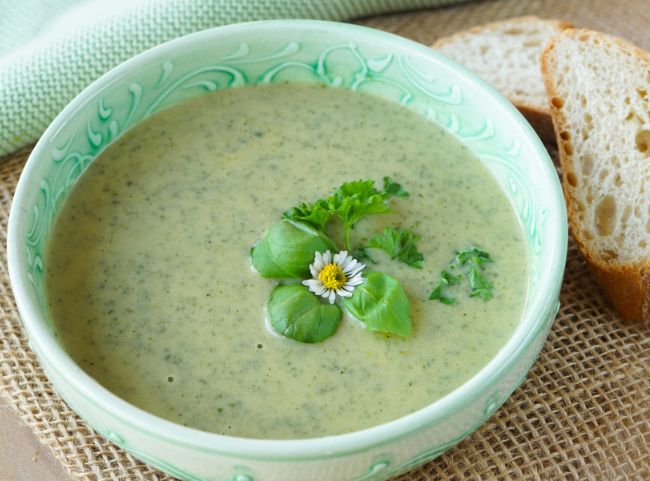 Cremige Kräutersuppe