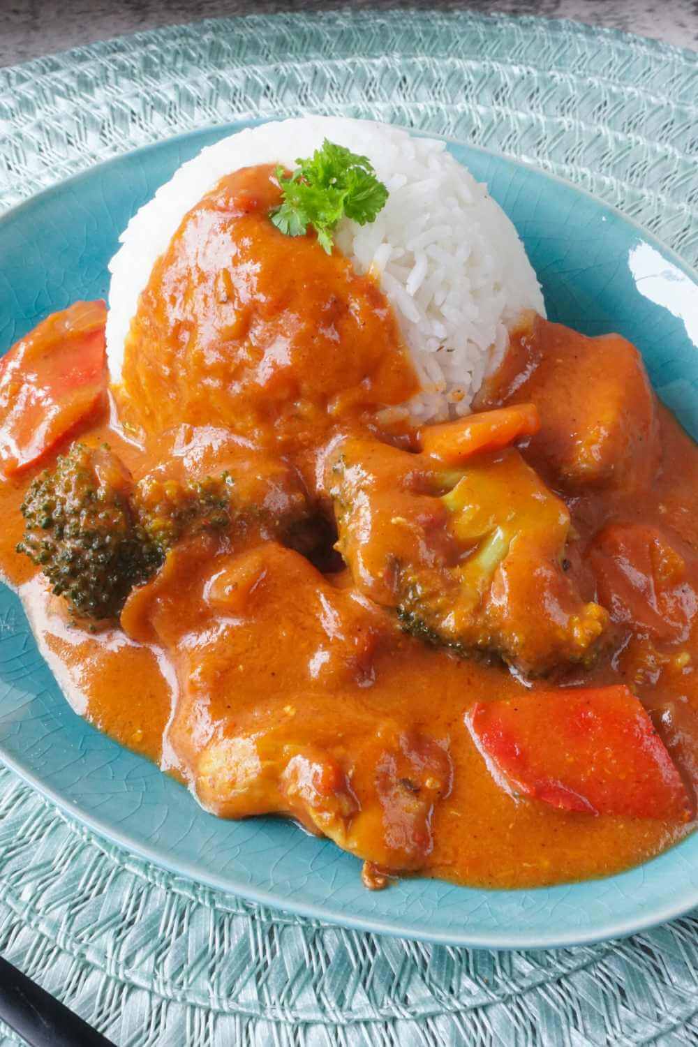 Curry Geschnetzeltes mit Gemüse