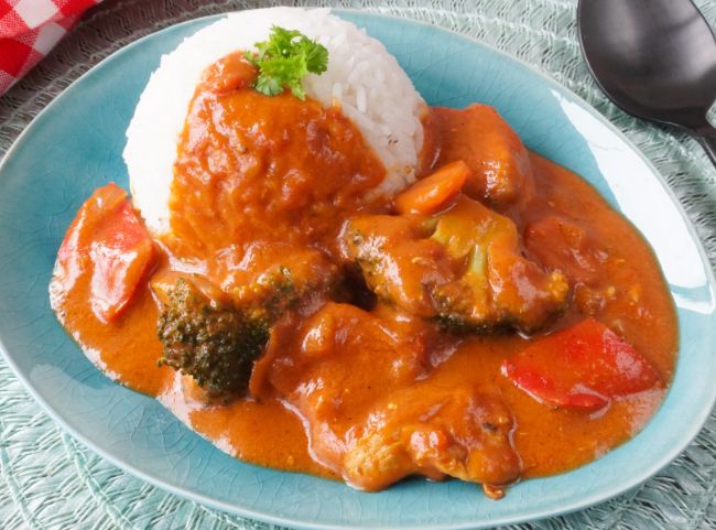 Curry Geschnetzeltes mit Gemüse