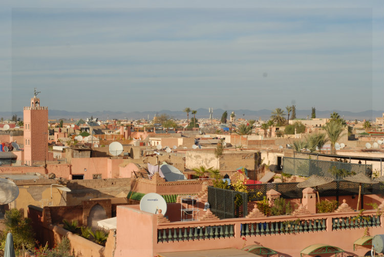 Marokko - Marrakech Dachterrassen Marokko - Marrakesch mit Dachterrassen