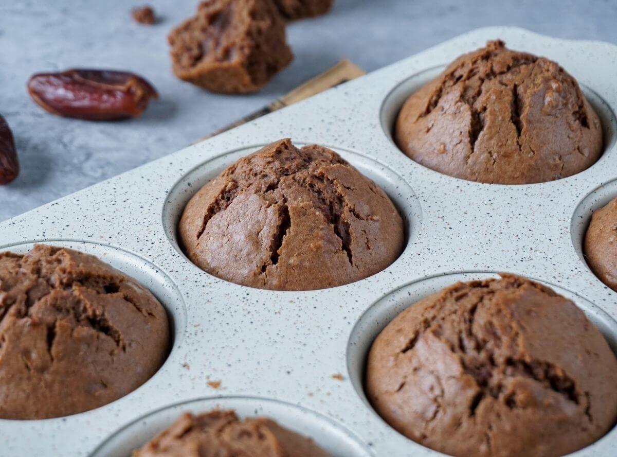 Dattelmuffins - Rezept für Muffins ohne Zucker