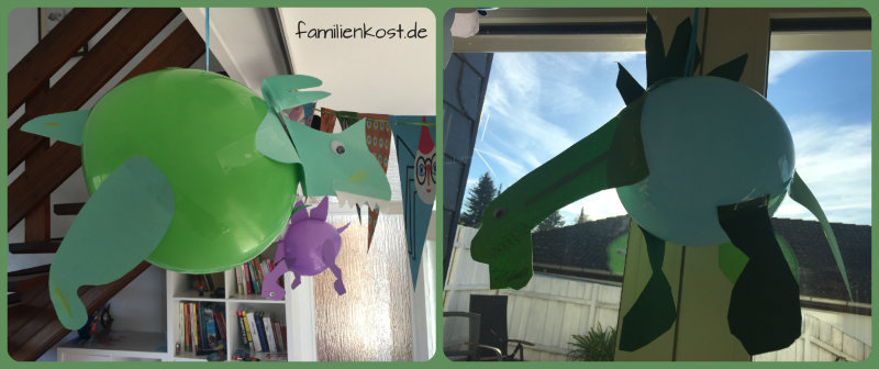Dino Luftballons basteln Dino Luftballons basteln