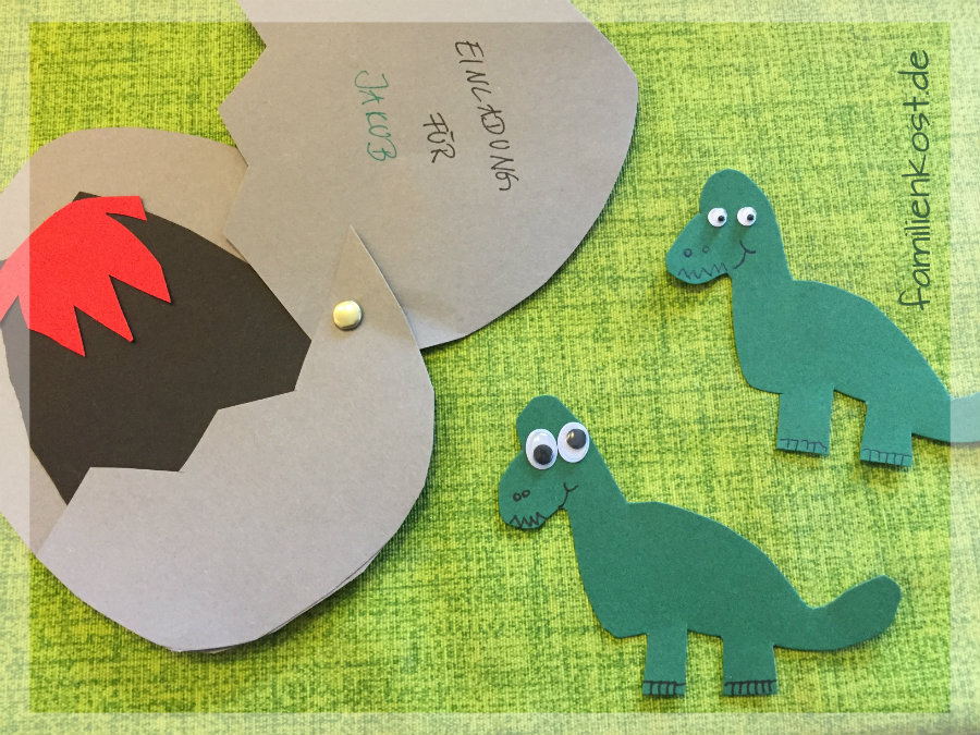  Dinosaurier Einladungen