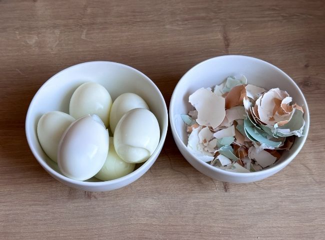 Eier kochen und pellen