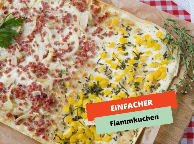 Einfacher Flammkuchen