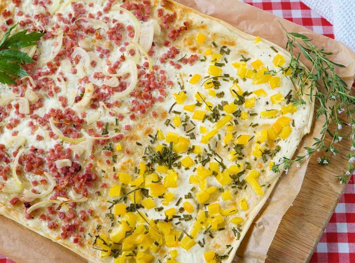 Einfaches Flammkuchen-Rezept