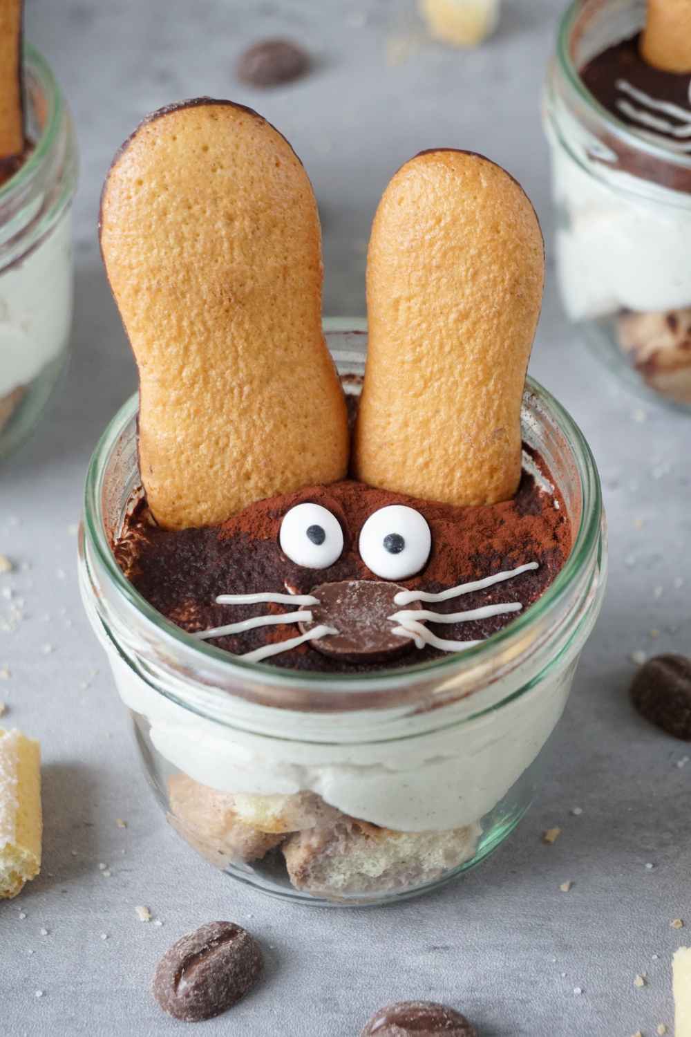 Hasen Dessert zu Ostern