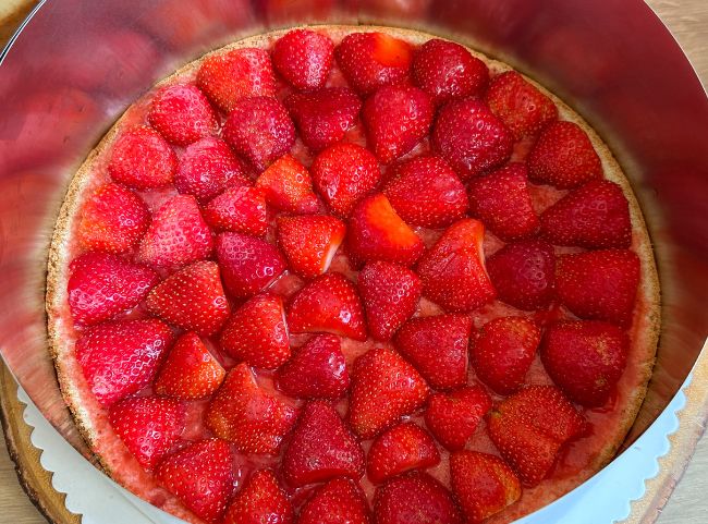 Einschulung Torte Erdbeeren