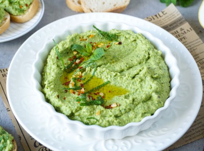 Erbsen Hummus Dip