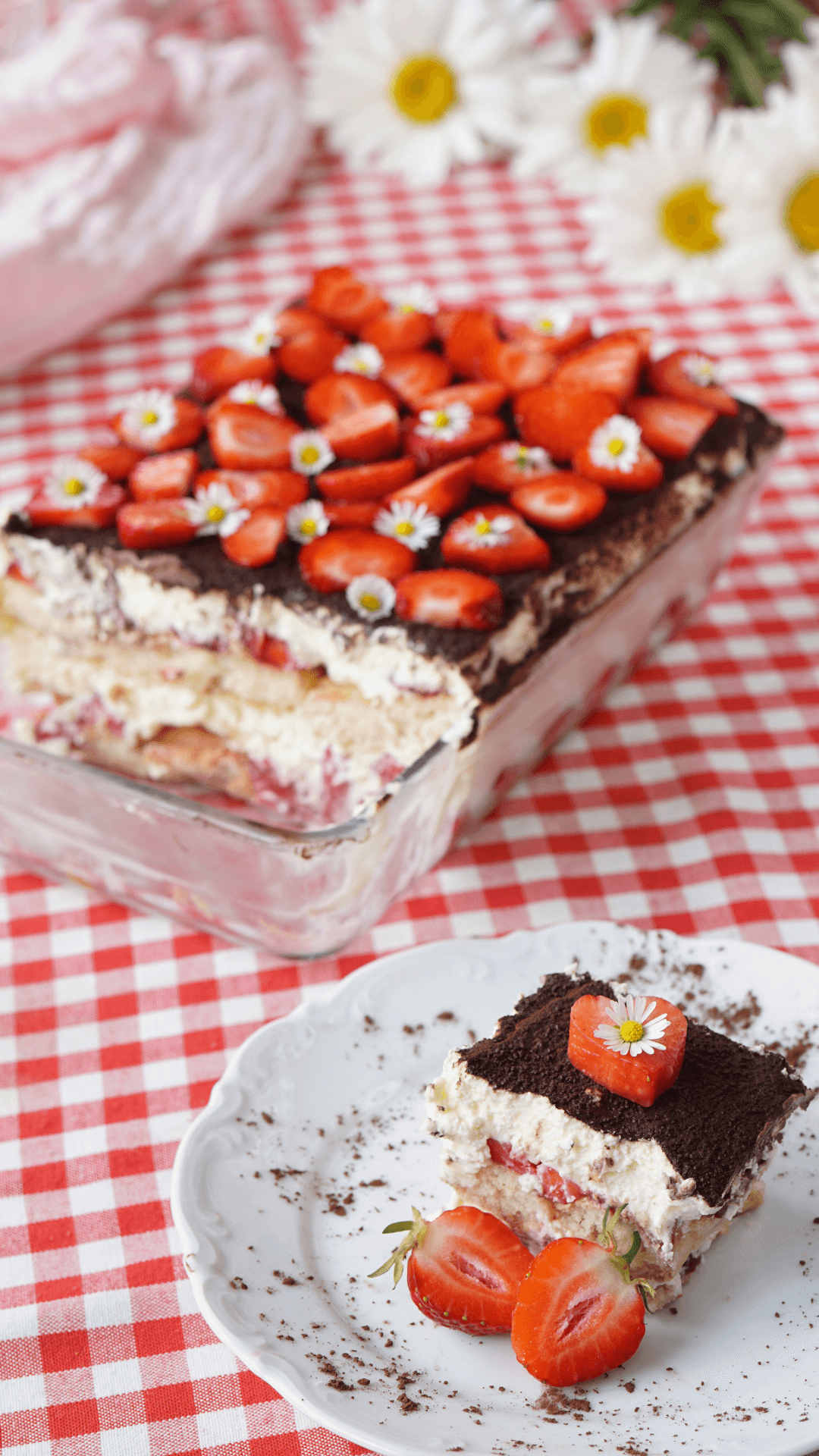 Erdbeer Tiramisu für Kinder &amp; Familie