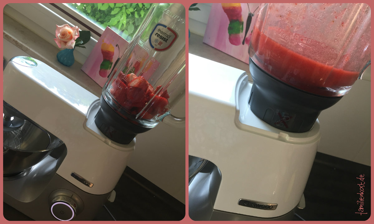 Erdbeersosse mit der Kenwood Küchenmaschine herstellen