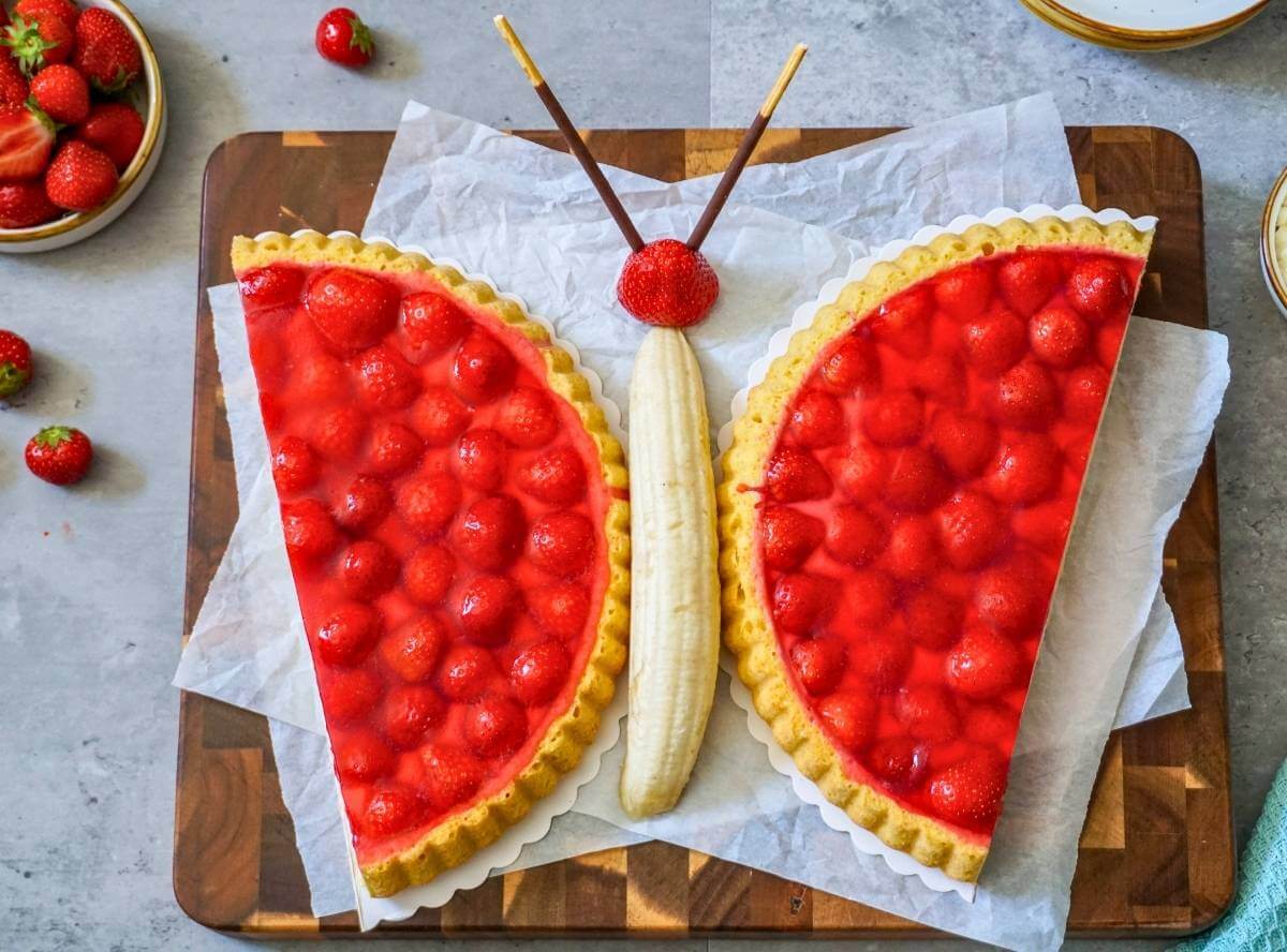 Erdbeerkuchen für Kinder