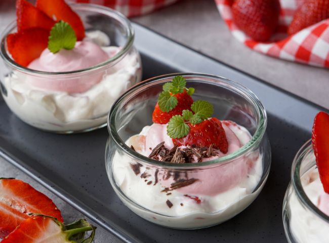 Erdbeerquark für Kinder Erdbeerquark für Kinder