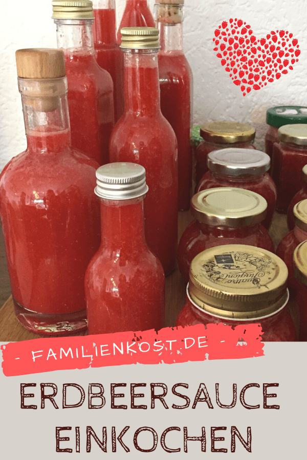 Erdbeersauce einkochen mit und ohne Thermomix Erdbeersauce einkochen mit und ohne Thermomix