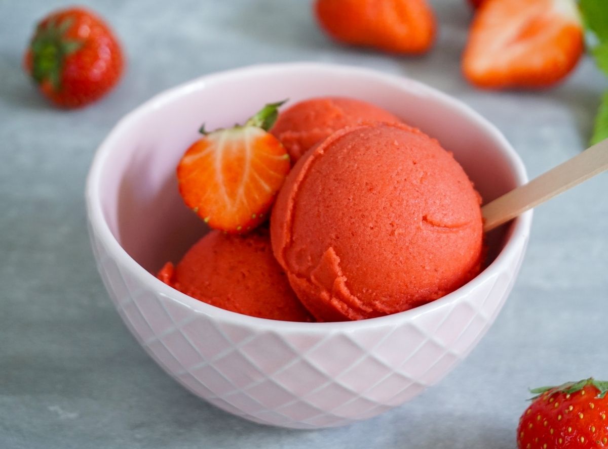 Erdbeersorbet Erdbeersorbet