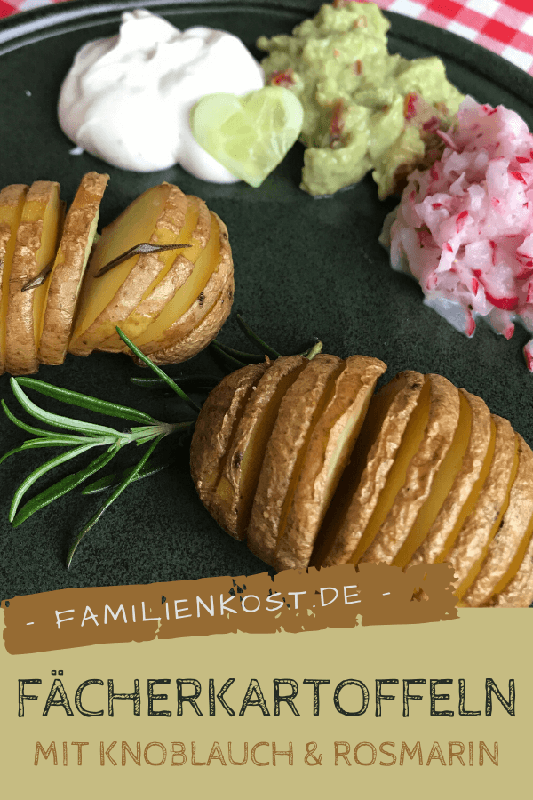 Fächerkartoffeln mit Knoblauch und Rosmarin Fächerkartoffeln mit Knoblauch und Rosmarin