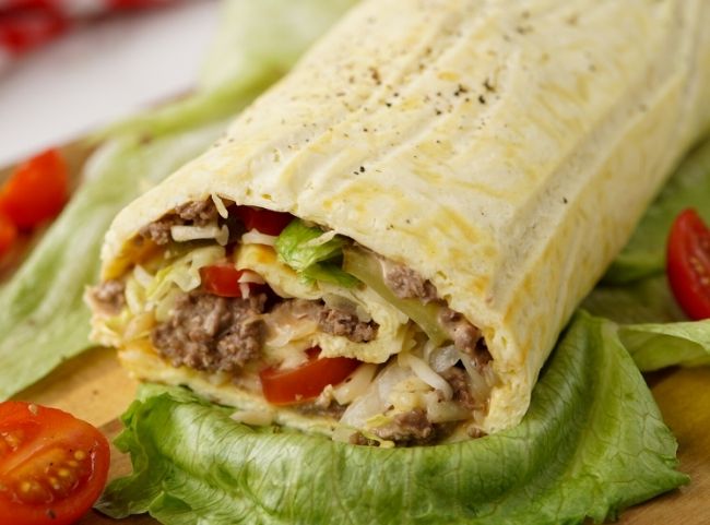 Low Carb Big Mac Rolle