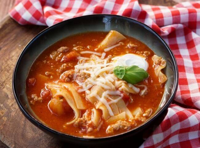 Lasagnesuppe