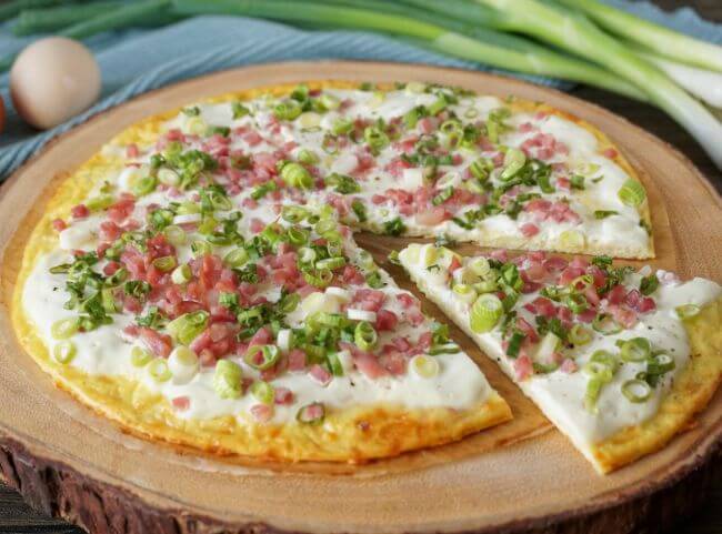 Low Carb-Flammkuchen Rezept mit Quark