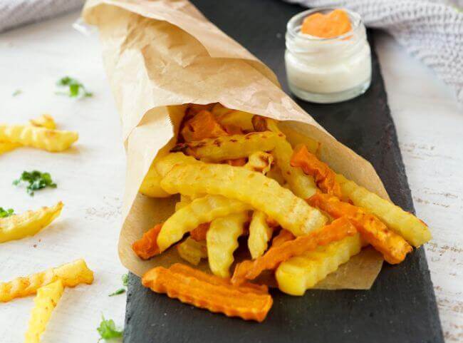 Knusprige Pommes ohne Fritteuse