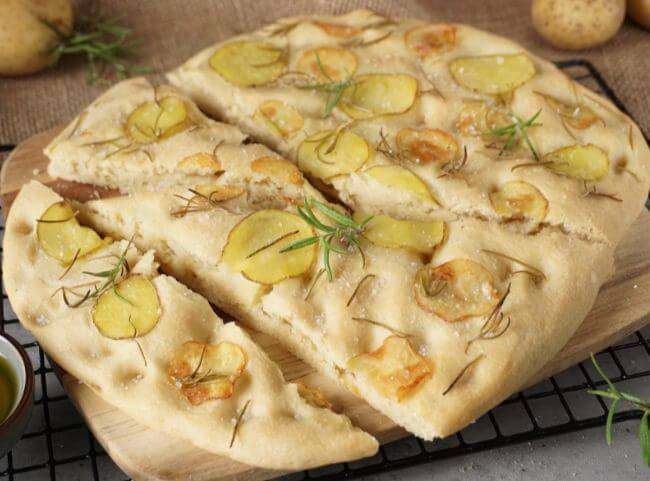 Focaccia mit Kartoffeln 