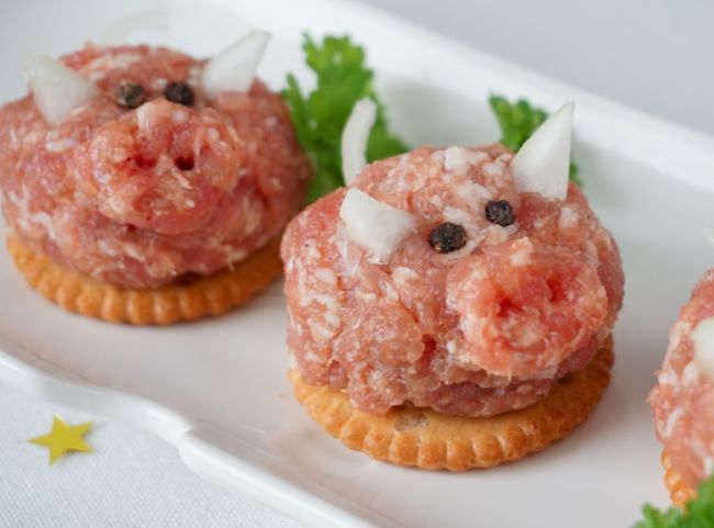 Kleine Mett-Schweine zu Silvester