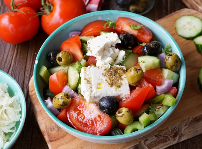 Griechischer Salat | Bauernsalat mit Feta