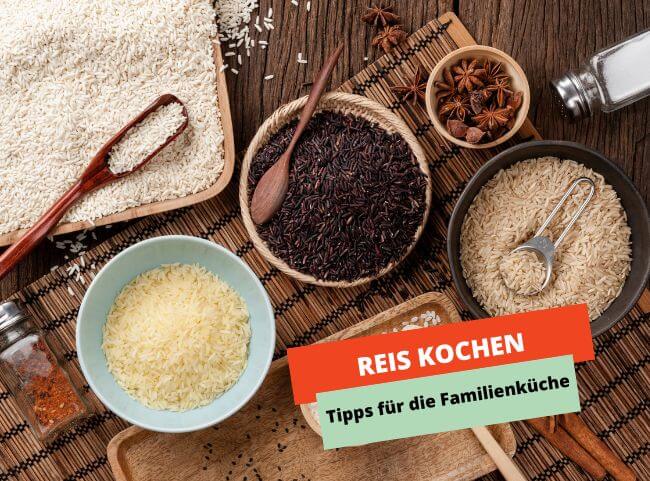 Reis kochen im Topf