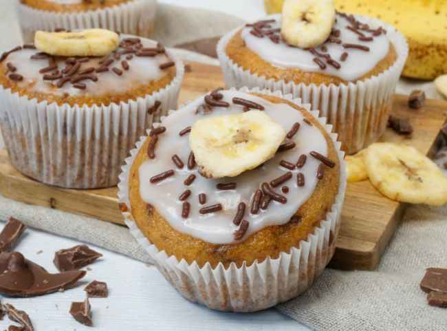 Schoko Bananen-Muffins Schoko Bananen-Muffins