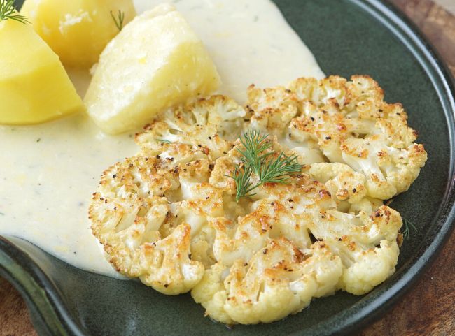 Blumenkohlschnitzel aus dem Ofen