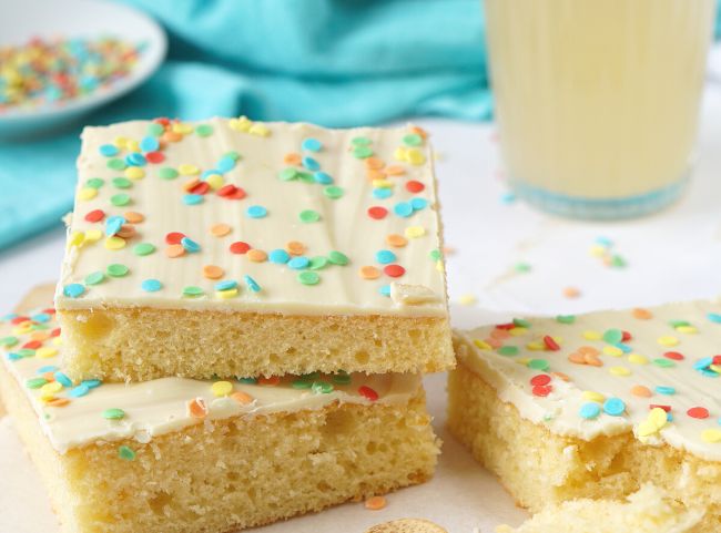 Schneller Fantakuchen als Konfetti Kuchen