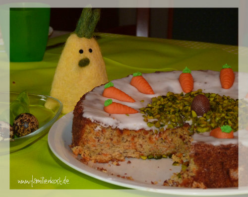 Rüblitorte nach einem Schweizer Rezept Rüblitorte nach einem Schweizer Rezept