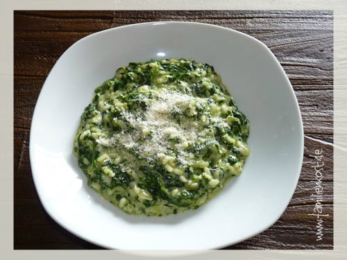 Grünes Risotto mit Spinat und Gorgonzola Grünes Risotto mit Spinat und Gorgonzola