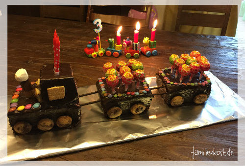 Eisenbahnkuchen für Kinder backen