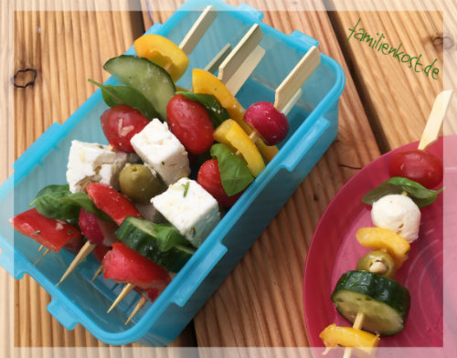 Salat am Spiess Salat am Spiess