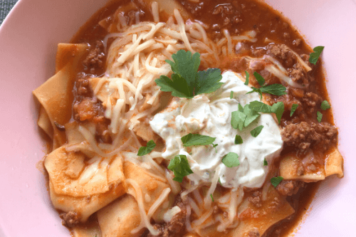 lasagnesuppe lasagnesuppe