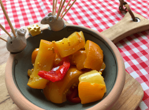 Eingelegte Zucchini süß-sauer