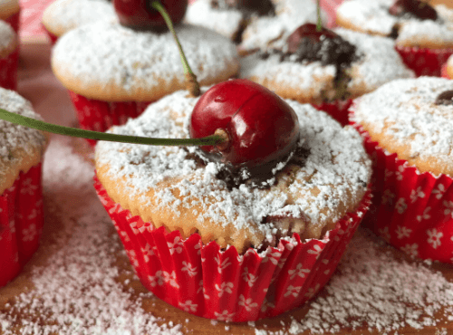 Kirschmuffins - einfaches Rezept